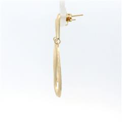 14k Yellow Gold Tear Drop Dangle Earrings